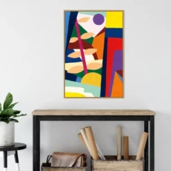 22" X 33" Wake Up And Be Bold By Megan Gallagher Framed Canvas Wall Art Light Brown - Amanti Art -Amanti Art Shop GUEST 952b20e8 9ec7 4c3e b88e a0b18c519498