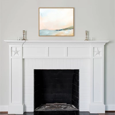 28" X 23" Open Sky Over Water By Sue Schlabach Framed Canvas Wall Art Print - Amanti Art 7 28" X 23" Open Sky Over Water By Sue Schlabach Framed Canvas Wall Art Print - Amanti Art - Image 5