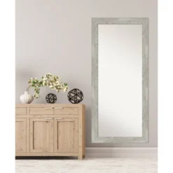 Amanti Art 30" x 66" Dove Graywash Framed Full Length Floor Mirror -Amanti Art Shop GUEST 95b0a1e7 0350 4e24 9798 3520c2fb52f0