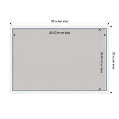 Amanti Art 38"x26" Morgan Wood Frame Gray Cork Board White/Blue - : Wall Mounted Bulletin Board, Custom Framed, Organizational Tool -Amanti Art Shop GUEST 95e9d8b4 37a5 4417 b702 c36e64aa5ef5