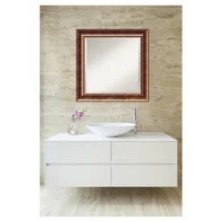 Amanti Art Manhattan Bronze 25" x 25" Wood Framed Wall Mirror -Amanti Art Shop GUEST 96320364 7800 46d9 9125 4c99ef221957