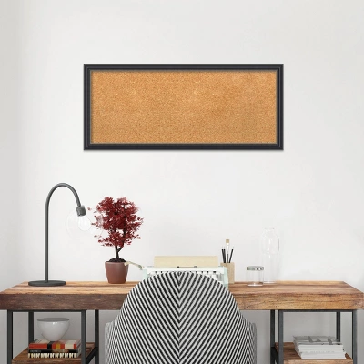 32"x14" Stylish Wood Frame Natural Cork Board Black - Amanti Art: Wall Mounted, Bulletin Display, Office Decor 10 32"x14" Stylish Wood Frame Natural Cork Board Black - Amanti Art: Wall Mounted, Bulletin Display, Office Decor - Image 8