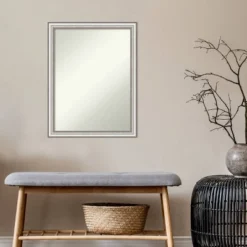 Amanti Art Salon Silver Narrow Wall Mirror - 21" x 27" Non-Beveled 15 Amanti Art Salon Silver Narrow Wall Mirror - 21" x 27" Non-Beveled -Amanti Art Shop GUEST 96e3cba2 2bf9 4970 91ee 8a66856b129e