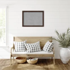 Amanti Art 31"x23" Narrow Framed Magnetic Board in Warm Walnut -Amanti Art Shop GUEST 96fd4873 f9cb 4aba 800e 7521fcff77a4