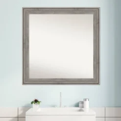 Amanti Art Regis Barnwood Gray Wood Bathroom Wall Mirror - 31" x 31" 17 Amanti Art Regis Barnwood Gray Wood Bathroom Wall Mirror - 31" x 31" -Amanti Art Shop GUEST 972a16f4 9015 4fea a53d fec57c979108