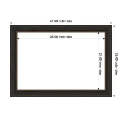 Amanti Art Accent Bronze Framed Magnetic Dry Erase Board (41" x 29") 12 Amanti Art Accent Bronze Framed Magnetic Dry Erase Board (41" x 29") -Amanti Art Shop GUEST 98d87188 7525 4f14 8adc ae5dcf3ca65a