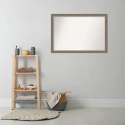 Amanti Art Eva Brown Narrow Non-Beveled Bathroom Wall Mirror - 39 x 27 15 Amanti Art Eva Brown Narrow Non-Beveled Bathroom Wall Mirror - 39 x 27 -Amanti Art Shop GUEST 98ef0510 f057 4b27 94c7 fe54887f5f0e