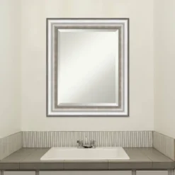 Salon Framed Bathroom Vanity Wall Mirror Silver - Amanti Art 19 Salon Framed Bathroom Vanity Wall Mirror Silver - Amanti Art -Amanti Art Shop GUEST 98fd1183 a1b4 466f be40 57b28068f9f0