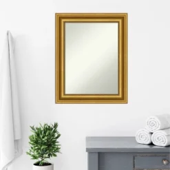 Amanti Art 24" x 30" Parlor Gold Non-Beveled Ornate Bathroom Wall Mirror -Amanti Art Shop GUEST 99469d1d c821 407a 801c ff795c6d20f2