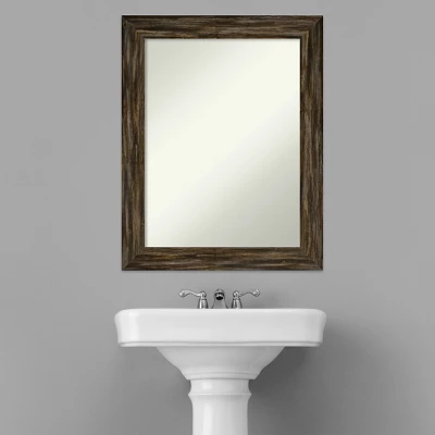 Amanti Art Fencepost Narrow Non-Beveled Wood Bathroom Wall Mirror 7 Amanti Art Fencepost Narrow Non-Beveled Wood Bathroom Wall Mirror - Image 5