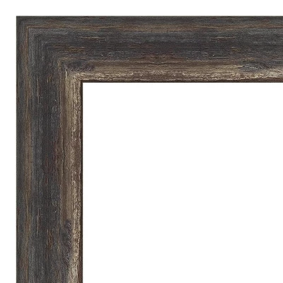 Amanti Art Bark Rustic Char Narrow Framed Beveled Wall Mirror 4 Amanti Art Bark Rustic Char Narrow Framed Beveled Wall Mirror - Image 2