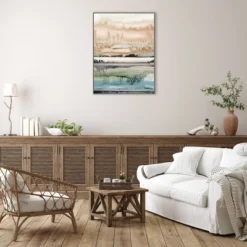 Amanti Art Mesa Horizon Strata II by Grace Popp Framed Canvas Wall Art, 32" x 42" -Amanti Art Shop GUEST 9a5f0f7e a9a0 42ed a9d3 f4fb31fcb0c4