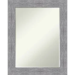 Amanti Art Bark Petite Bevel Bathroom Wall Mirror - 23x29 Rustic Char -Amanti Art Shop GUEST 9b92f263 5d08 422d adcd e39204a0a322