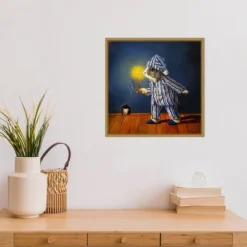 Amanti Art "The Night Before Christmas Mouse" by Lucia Heffernan - 16" x 16" Framed Canvas -Amanti Art Shop GUEST 9bb299d7 bf51 4f61 9414 5e4ad34c93c6