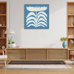 Amanti Art Delighted Floral II Blue Framed Canvas Wall Art by Moira Hershey 12 Amanti Art Delighted Floral II Blue Framed Canvas Wall Art by Moira Hershey -Amanti Art Shop GUEST 9bde644e 080e 4b63 a037 2ae434863a78