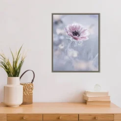 Amanti Art 16" x 20" La Reine De Neiges Flower Framed Canvas Wall Art -Amanti Art Shop GUEST 9c0f7776 db4c 4c95 8b54 243fdb3c154d