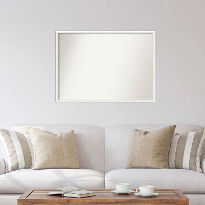 Amanti Art Lucie White Wood Wall Mirror - 39" x 28" Non-Beveled Gallery Quality 6 Amanti Art Lucie White Wood Wall Mirror - 39" x 28" Non-Beveled Gallery Quality - Image 4