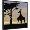 22" X 22" Savanna Giraffes IV By James Burghardt Framed Canvas Wall Art Black - Amanti Art -Amanti Art Shop GUEST 9c7c42b1 d2ac 493f aee3 b49cd2366a98