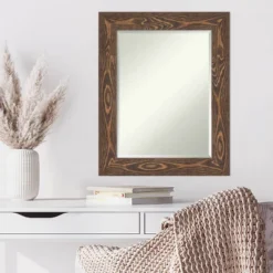 Amanti Art Beveled Bridge Brown Wood Wall Mirror - 24" x 30" 13 Amanti Art Beveled Bridge Brown Wood Wall Mirror - 24" x 30" -Amanti Art Shop GUEST 9cf0824a 6325 4859 9c87 f2de7c4b70a0