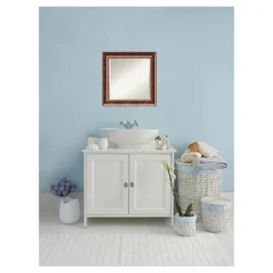 Amanti Art Manhattan Bronze 25" x 25" Wood Framed Wall Mirror -Amanti Art Shop GUEST 9d690a69 a425 4102 bdbc 68d27289b8c4