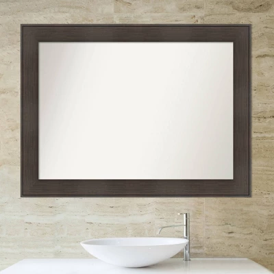 Amanti Art William Rustic Woodgrain Bathroom Wall Mirror - 44" x 33" Non-Beveled 7 Amanti Art William Rustic Woodgrain Bathroom Wall Mirror - 44" x 33" Non-Beveled - Image 5
