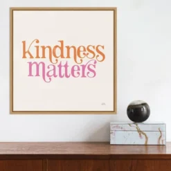 Amanti Art Kindness Matters by Laura Marshall Framed Canvas Wall Art, 16x16 -Amanti Art Shop GUEST 9d7f6fcd 196e 41d8 ad57 42cc93f1eea2