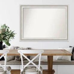 Amanti Art Parlor White Ornate Wall Mirror - 44" x 33" Large Traditional Frame -Amanti Art Shop GUEST 9d8f8cac 6048 4b29 ab40 991ba474554f