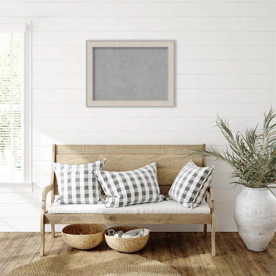 Amanti Art 32"x24" Cottage White & Silver Framed Magnetic Board 6 Amanti Art 32"x24" Cottage White & Silver Framed Magnetic Board - Image 4