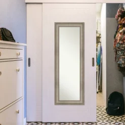 Amanti Art Mezzanine Antique Silver Narrow Full-Length Wood Door Mirror -Amanti Art Shop GUEST 9e613d10 c534 4bff 811f 9bc7b400929f