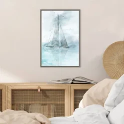 Amanti Art Ken Roko 'Sailing Boat II' 16" x 23" Framed Canvas Wall Art -Amanti Art Shop GUEST 9e61e081 2174 4901 9dd0 6e9083a4432c