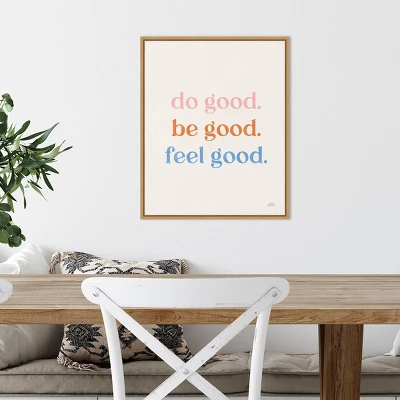 Amanti Art Do Good by Laura Marshall 16x20 Framed Canvas Wall Art 6 Amanti Art Do Good by Laura Marshall 16x20 Framed Canvas Wall Art - Image 4
