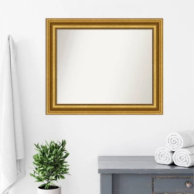 Amanti Art Parlor Gold Non-Beveled Bathroom Wall Mirror (34" x 28") 10 Amanti Art Parlor Gold Non-Beveled Bathroom Wall Mirror (34" x 28") - Image 8