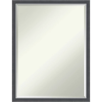 Amanti Art Eva Petite Bevel Bathroom Wall Mirror - Black and Silver 11 Amanti Art Eva Petite Bevel Bathroom Wall Mirror - Black and Silver - Image 9