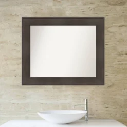 34" X 28" Non-Beveled William Rustic Woodgrain Bathroom Wall Mirror - Amanti Art 14 34" X 28" Non-Beveled William Rustic Woodgrain Bathroom Wall Mirror - Amanti Art -Amanti Art Shop GUEST a140b8fd 99ba 49a7 a82e 9dde20ed2d05