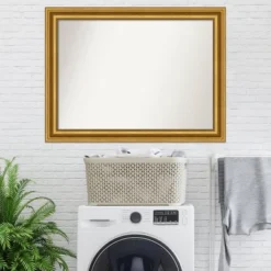 Amanti Art Parlor Gold Ornate Wall Mirror - 44" x 33" Non-Beveled Glass -Amanti Art Shop GUEST a2288976 b5e2 409c 9fd0 293d88fe243d