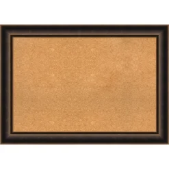 42"x30" Villa Wood Frame Natural Cork Board Oil Rubbed Bronze - Amanti Art: Wall Mount, Custom Crafted, Home & Office Decor -Amanti Art Shop GUEST a2396a4e e5ce 4ab4 b208 2981c8121c72