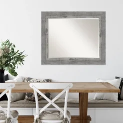 Amanti Art 34" x 28" Bridge Gray Beveled Wood Wall Mirror 14 Amanti Art 34" x 28" Bridge Gray Beveled Wood Wall Mirror -Amanti Art Shop GUEST a24f6b57 e4cf 46f5 9880 64f52f94e40e
