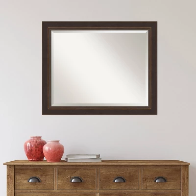 Amanti Art Lara Bronze Beveled Wood Wall Mirror - 33" x 27" 9 Amanti Art Lara Bronze Beveled Wood Wall Mirror - 33" x 27" - Image 7