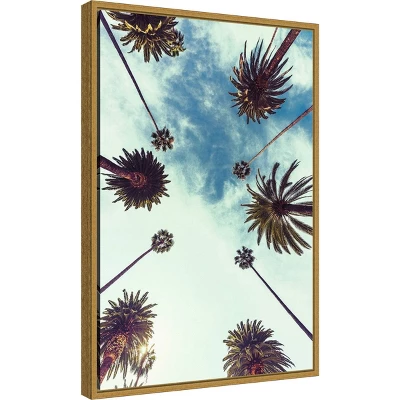 Amanti Art Palm Sky 2 by Design Fabrikken Framed Canvas Wall Art 3 Amanti Art Palm Sky 2 by Design Fabrikken Framed Canvas Wall Art