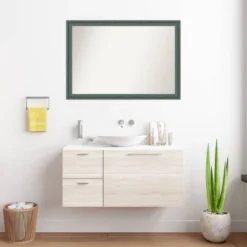 Amanti Art Upcycled Wood Bathroom Wall Mirror - 40" x 28" Teal & Gray Rectangle 13 Amanti Art Upcycled Wood Bathroom Wall Mirror - 40" x 28" Teal & Gray Rectangle -Amanti Art Shop GUEST a3362529 28e3 438f a58a fa5818c5d89e