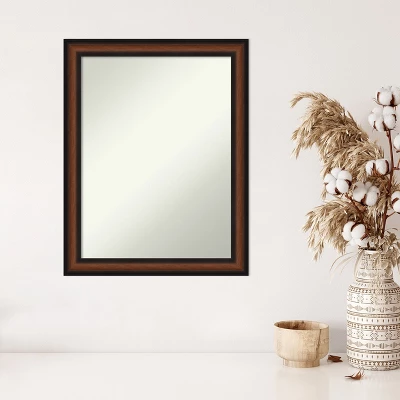 Amanti Art Yale Walnut Framed Non-Beveled Wall Mirror 8 Amanti Art Yale Walnut Framed Non-Beveled Wall Mirror - Image 6