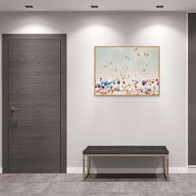 Amanti Art Ventura Beach by Krista Broadway Sylvie Maple Framed Canvas Wall Art 6 Amanti Art Ventura Beach by Krista Broadway Sylvie Maple Framed Canvas Wall Art - Image 4