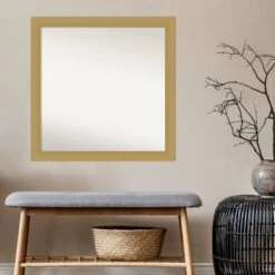 Amanti Art Grace Brushed Gold Square Wall Mirror, 30 x 30 -Amanti Art Shop GUEST a3ef5be8 9ccc 4a27 afab 6349a1d5f57b