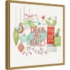 16" X 16" Deck The Halls Christmas Holly By Janelle Penner Framed Canvas Wall Art - Amanti Art -Amanti Art Shop GUEST a3fe2a7c 4446 4b8c 8768 833654e6f26e