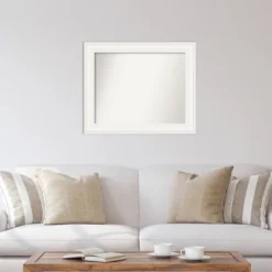Amanti Art Ridge White Contemporary Wall Mirror - 34" x 28" 12 Amanti Art Ridge White Contemporary Wall Mirror - 34" x 28" -Amanti Art Shop GUEST a41c89c8 ade5 4225 8081 e849e6b94d96