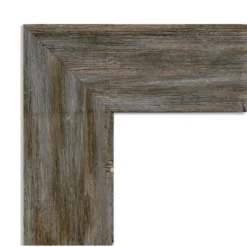 Amanti Art Fencepost Petite Bevel Wood Bathroom Wall Mirror - 25" x 31"