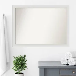 Amanti Art Flair Soft White 42" x 31" Narrow Bathroom Wall Mirror 17 Amanti Art Flair Soft White 42" x 31" Narrow Bathroom Wall Mirror -Amanti Art Shop GUEST a46ab7ab a89e 46cf a416 c808ad7ea50b