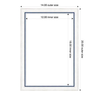 Amanti Art Morgan White Blue Framed Magnetic Dry Erase Board 6 Amanti Art Morgan White Blue Framed Magnetic Dry Erase Board - Image 4