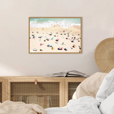 23" X 16" Seaside 1 Beach By Carina Okula Framed Canvas Wall Art - Amanti Art 7 23" X 16" Seaside 1 Beach By Carina Okula Framed Canvas Wall Art - Amanti Art - Image 5