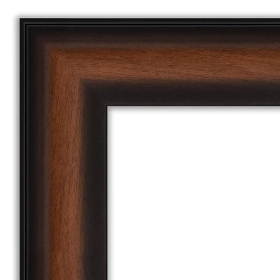 Amanti Art Yale Walnut Framed Non-Beveled Wall Mirror 3 Amanti Art Yale Walnut Framed Non-Beveled Wall Mirror
